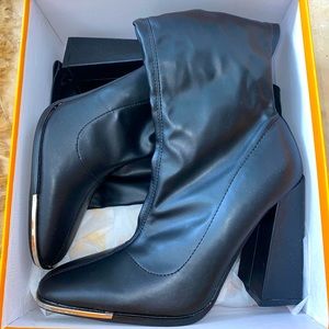 Public Desire Knee High Heeled Boot